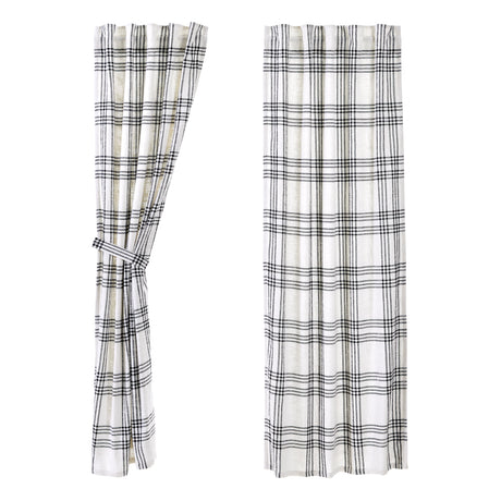 80299-Black-Plaid-Panel-Set-of-2-84x40-image-3