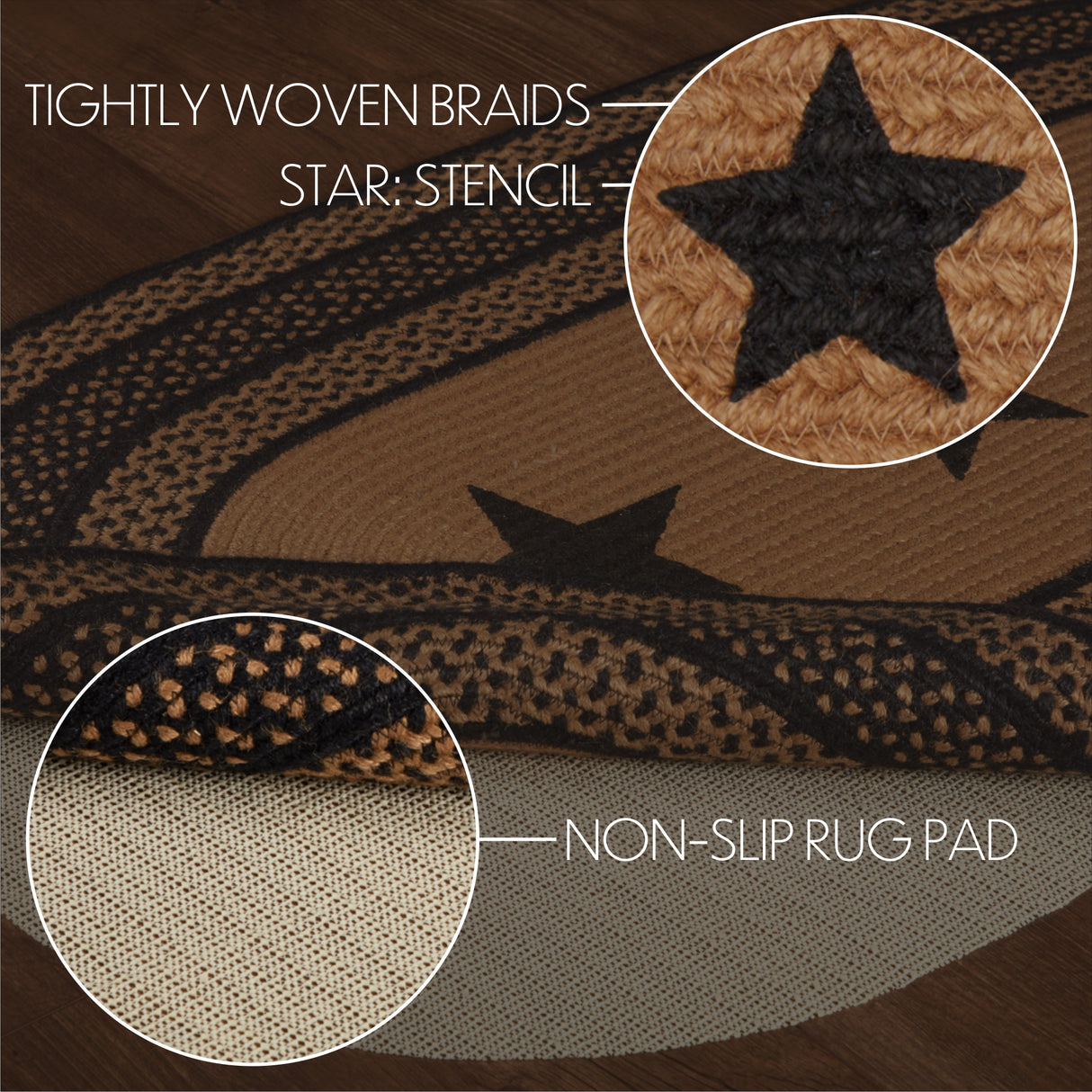 69431-Farmhouse-Jute-Rug-Oval-Stencil-Stars-w-Pad-27x48-image-4