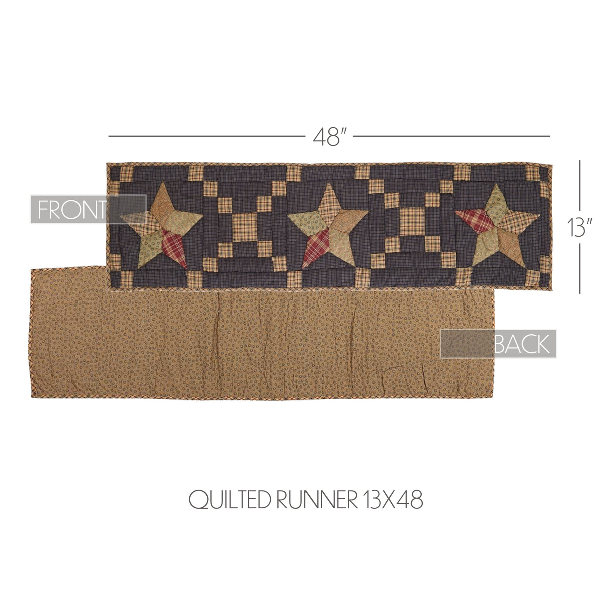 12273-Arlington-Runner-Quilted-Patchwork-Star-13x48-image-2