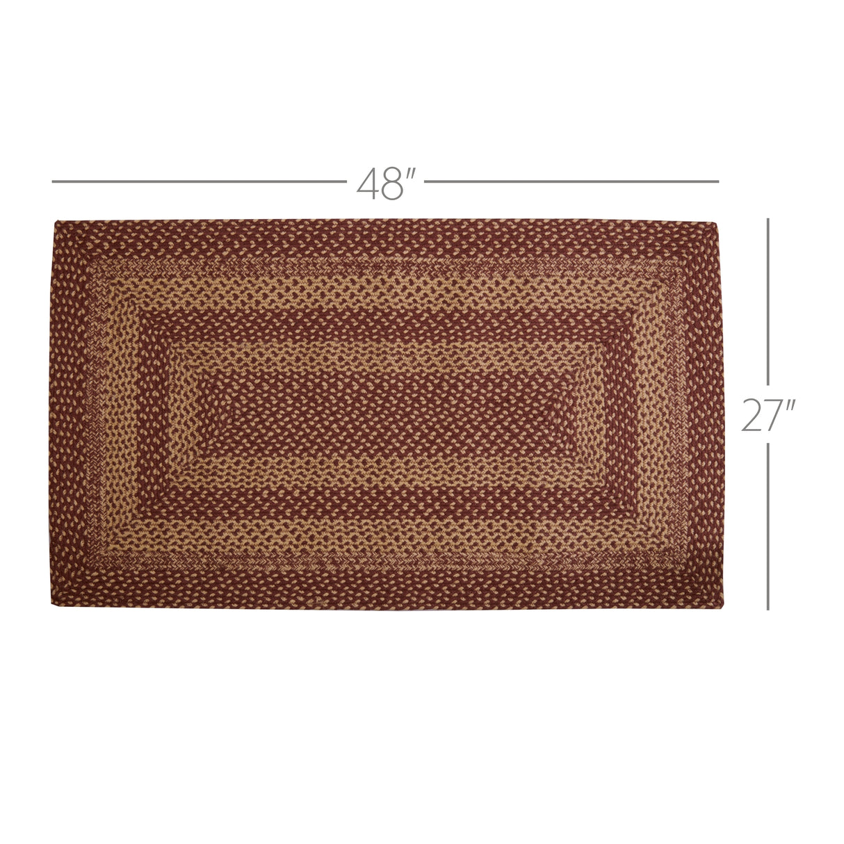 70712-Burgundy-Tan-Jute-Rug-Rect-w-Pad-27x48-image-2