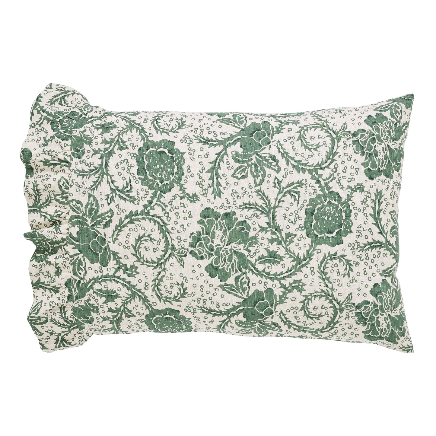 81221-Dorset-Green-Floral-Ruffled-Standard-Pillow-Case-Set-of-2-21x26-4-image-5
