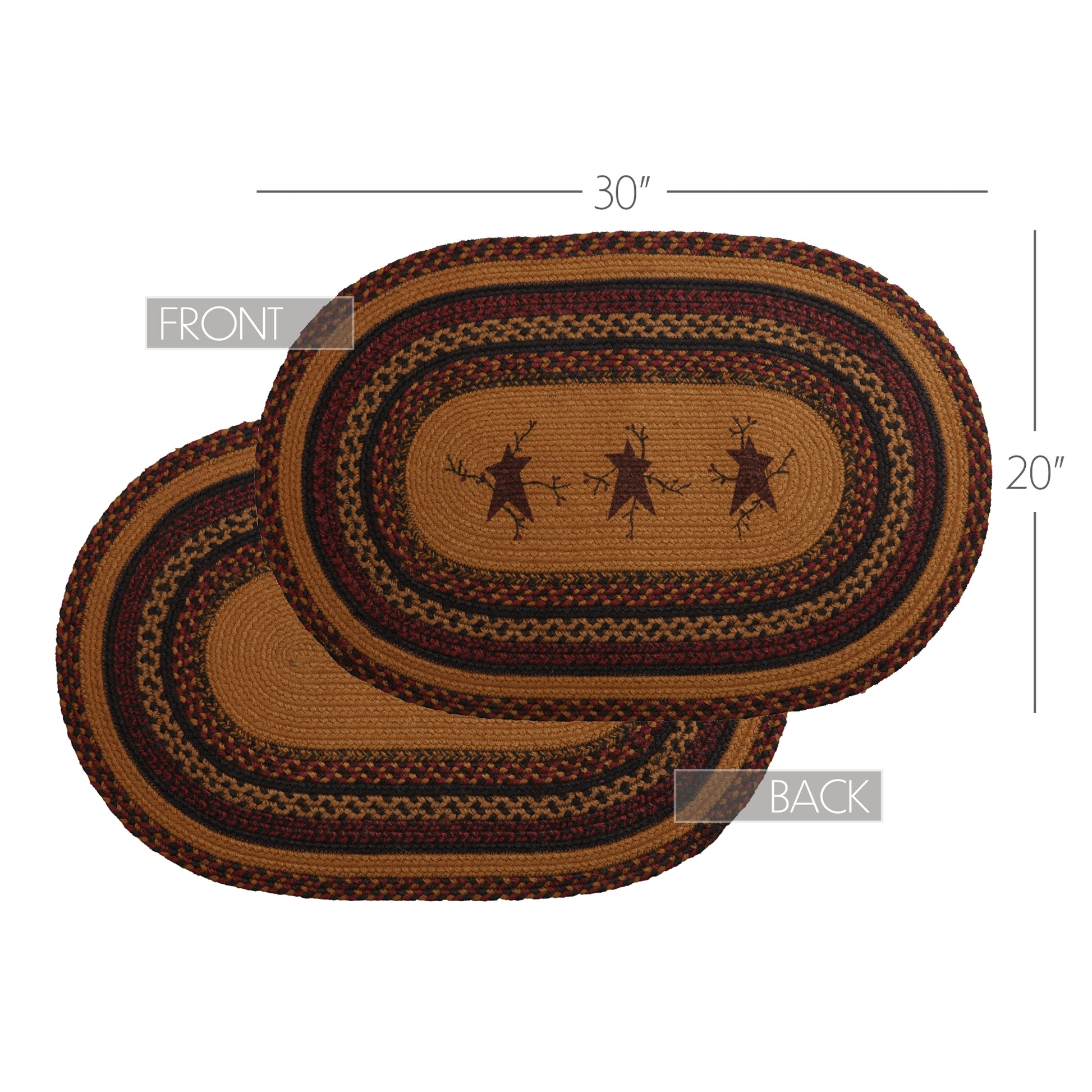 69446-Heritage-Farms-Star-and-Pip-Jute-Rug-Oval-w-Pad-20x30-image-9