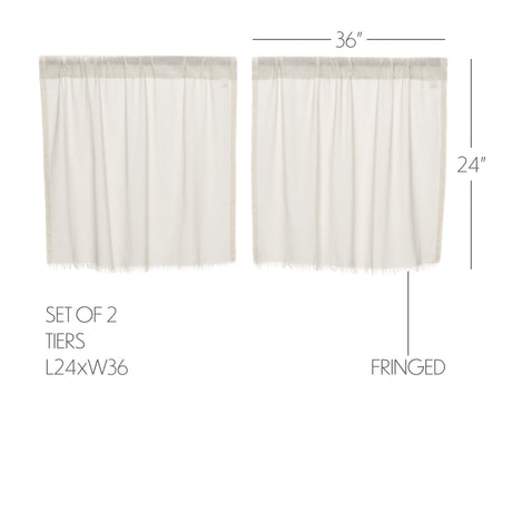 10762-Tobacco-Cloth-Antique-White-Tier-Fringed-Set-of-2-L24xW36-image-1