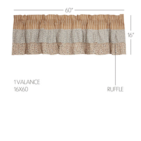 70152-Kaila-Ticking-Gold-Ruffled-Valance-16x60-image-3