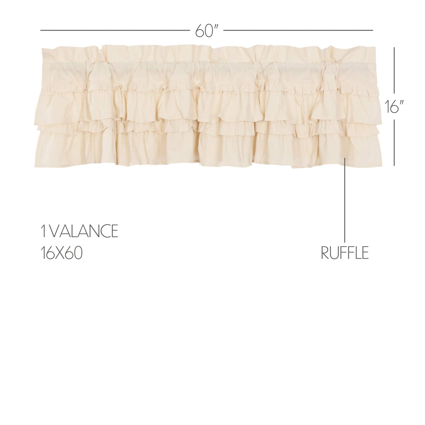 51991-Muslin-Ruffled-Unbleached-Natural-Valance-16x60-image-1