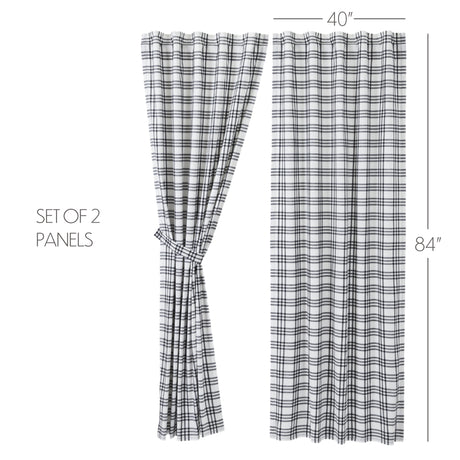 80467-Sawyer-Mill-Black-Plaid-Panel-Set-of-2-84x40-image-1