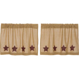 25918-Burlap-w-Burgundy-Stencil-Stars-Tier-Set-of-2-L24xW36-image-2