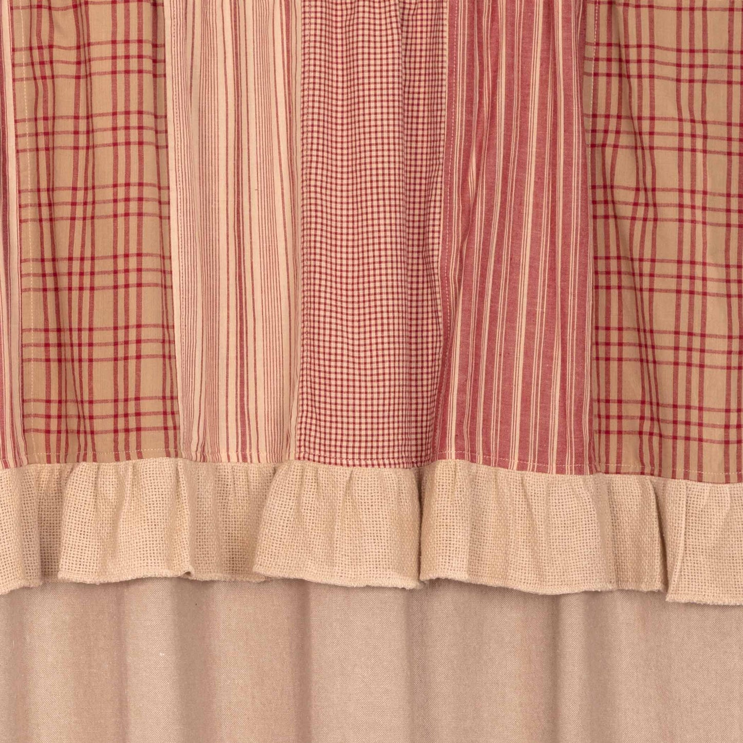 51344-Sawyer-Mill-Red-Chambray-Solid-Panel-with-Attached-Patchwork-Valance-Set-of-2-84x40-image-8