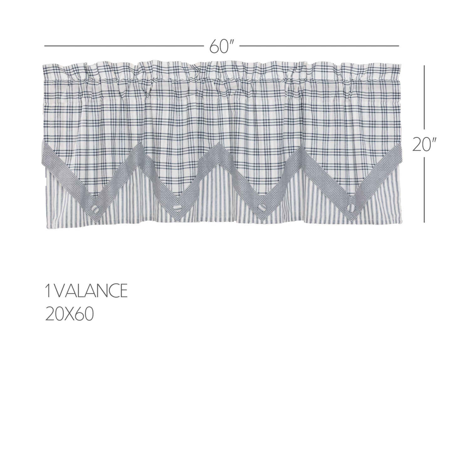 51922-Sawyer-Mill-Blue-Valance-Layered-20x60-image-1