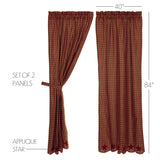 20223-Burgundy-Star-Scalloped-Panel-Set-of-2-84x40-image-1