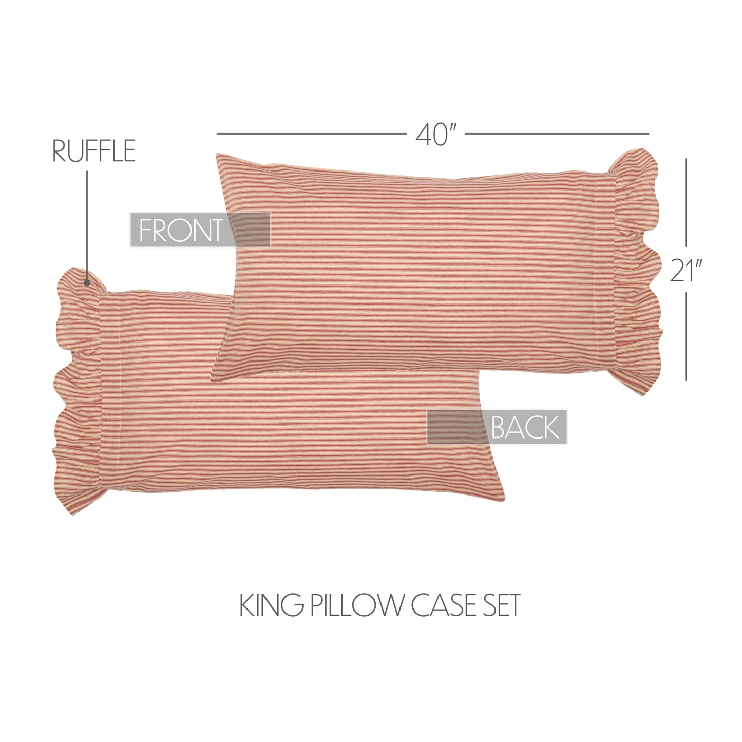 51953-Sawyer-Mill-Red-Ticking-Stripe-Ruffled-King-Pillow-Case-Set-of-2-21x40-image-1