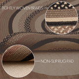 69400-Sawyer-Mill-Charcoal-Creme-Jute-Rug-Oval-w-Pad-36x60-image-2