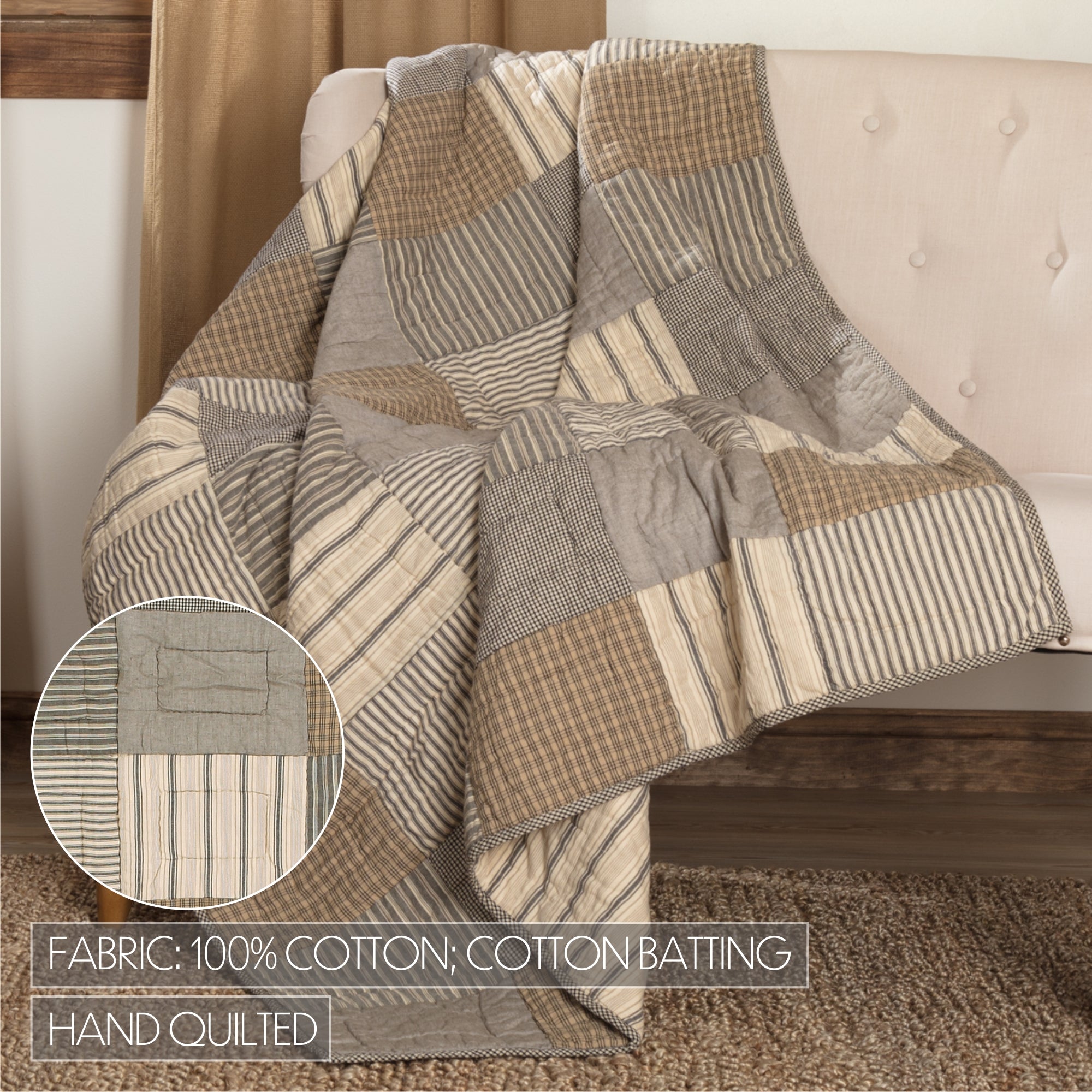 Sawyer Mill Block Throw – VHC Brands Home Decor
