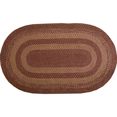 70591-Burgundy-Tan-Jute-Rug-Oval-w-Pad-36x60-image-5