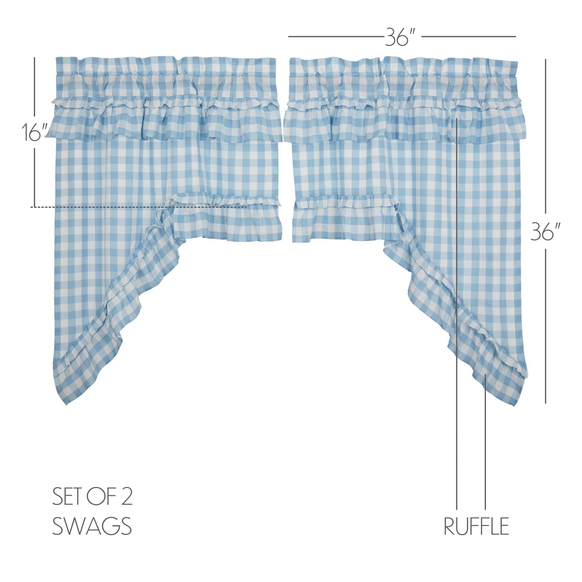 69914-Annie-Buffalo-Blue-Check-Ruffled-Swag-Set-of-2-36x36x16-image-1