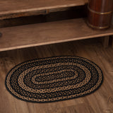 69428-Black-Tan-Jute-Rug-Oval-w-Pad-20x30-image-1