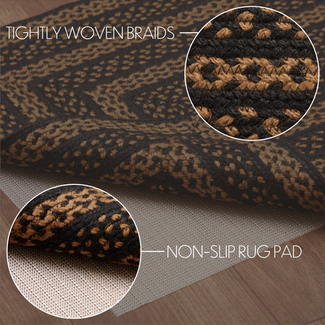 69479-Black-Tan-Jute-Rug-Rect-w-Pad-20x30-image-4