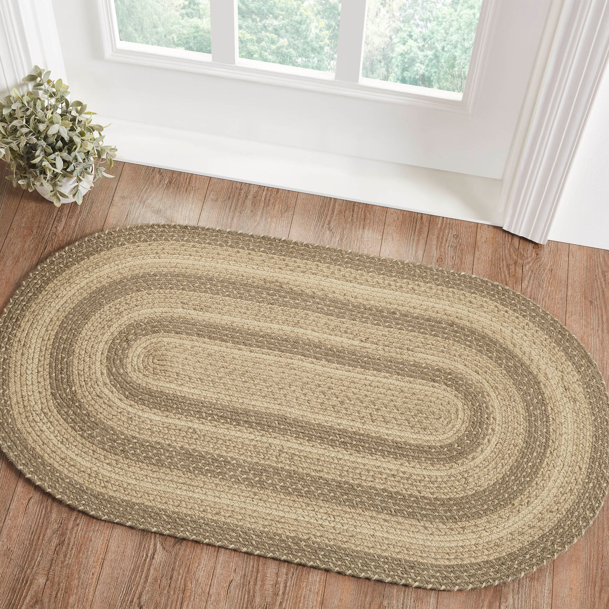 67144-Cobblestone-Jute-Rug-Oval-w-Pad-27x48-image-1