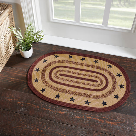 81429-Potomac-Jute-Rug-Oval-Stencil-Stars-w-Pad-24x36-image-3