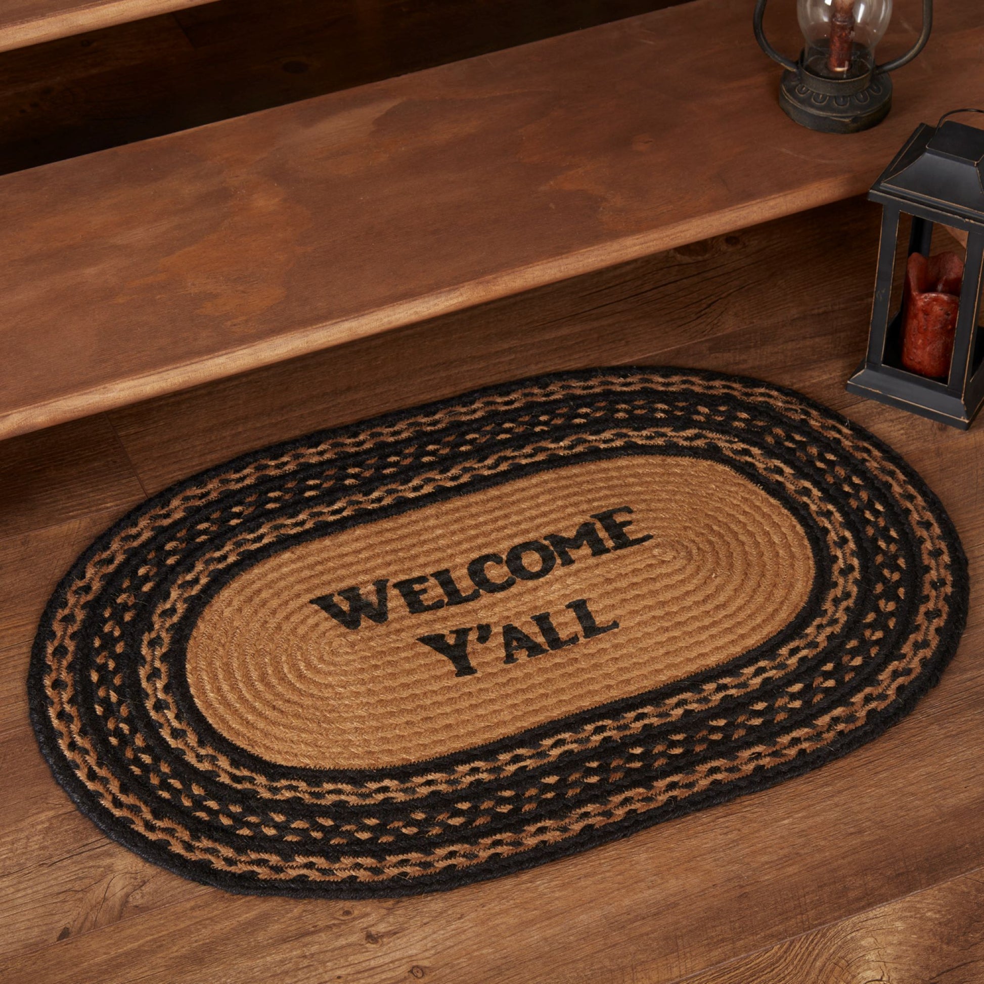 69787-Farmhouse-Jute-Rug-Oval-Stencil-Welcome-Y-all-w-Pad-20x30-image-9
