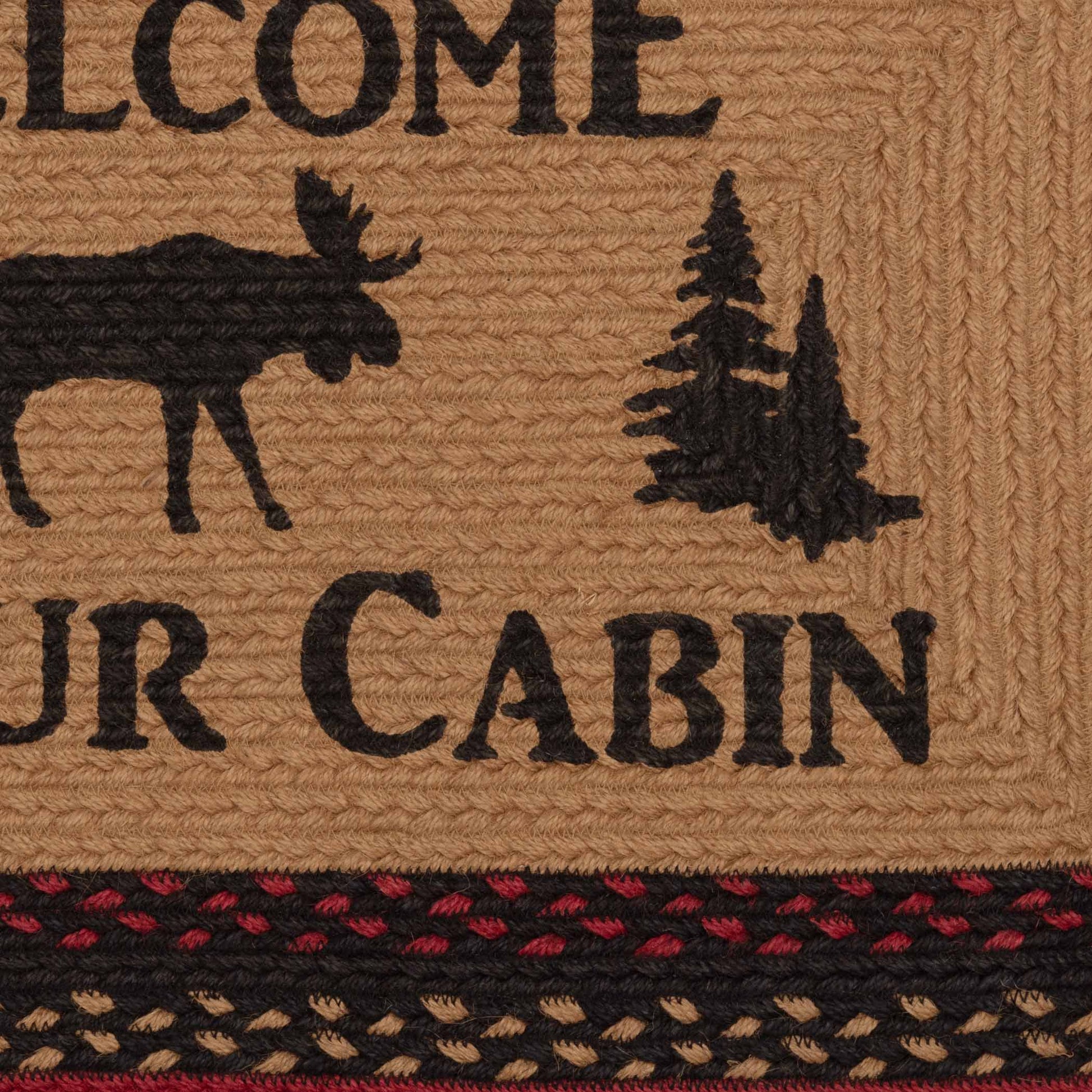 69413-Cumberland-Stenciled-Moose-Jute-Rug-Rect-Welcome-to-the-Cabin-w-Pad-20x30-image-9