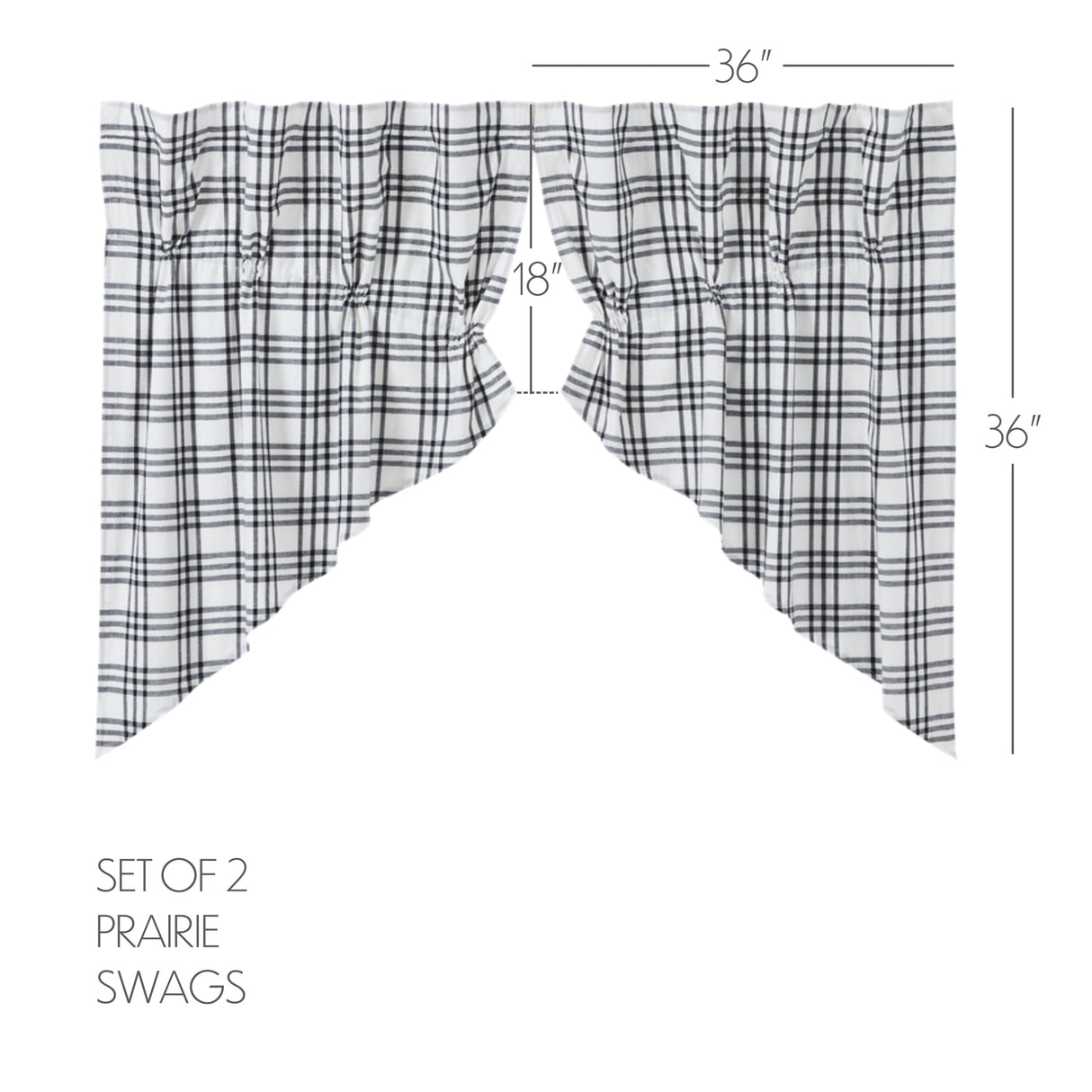 80471-Sawyer-Mill-Black-Plaid-Prairie-Swag-Set-of-2-36x36x18-image-2