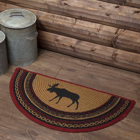 69410-Cumberland-Stenciled-Moose-Jute-Rug-Half-Circle-w-Pad-16.5x33-image-8