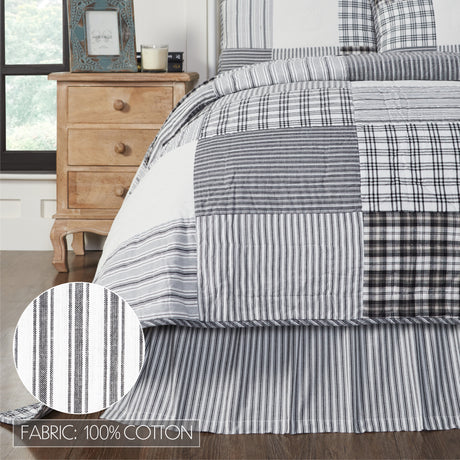 80455-Sawyer-Mill-Black-Ticking-Stripe-Twin-Bed-Skirt-39x76x16-image-4