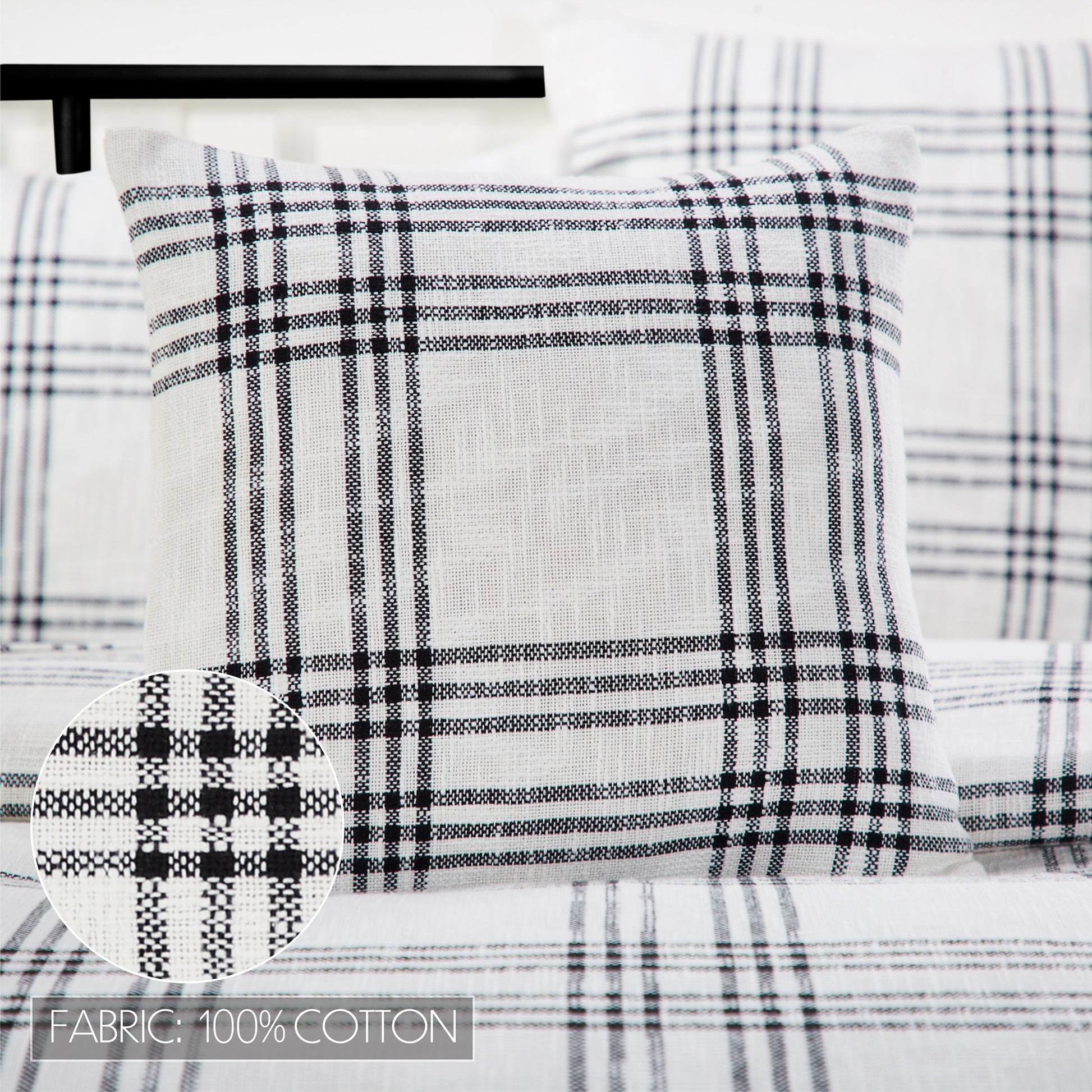80298-Black-Plaid-Fabric-Pillow-Cover-18x18-image-2