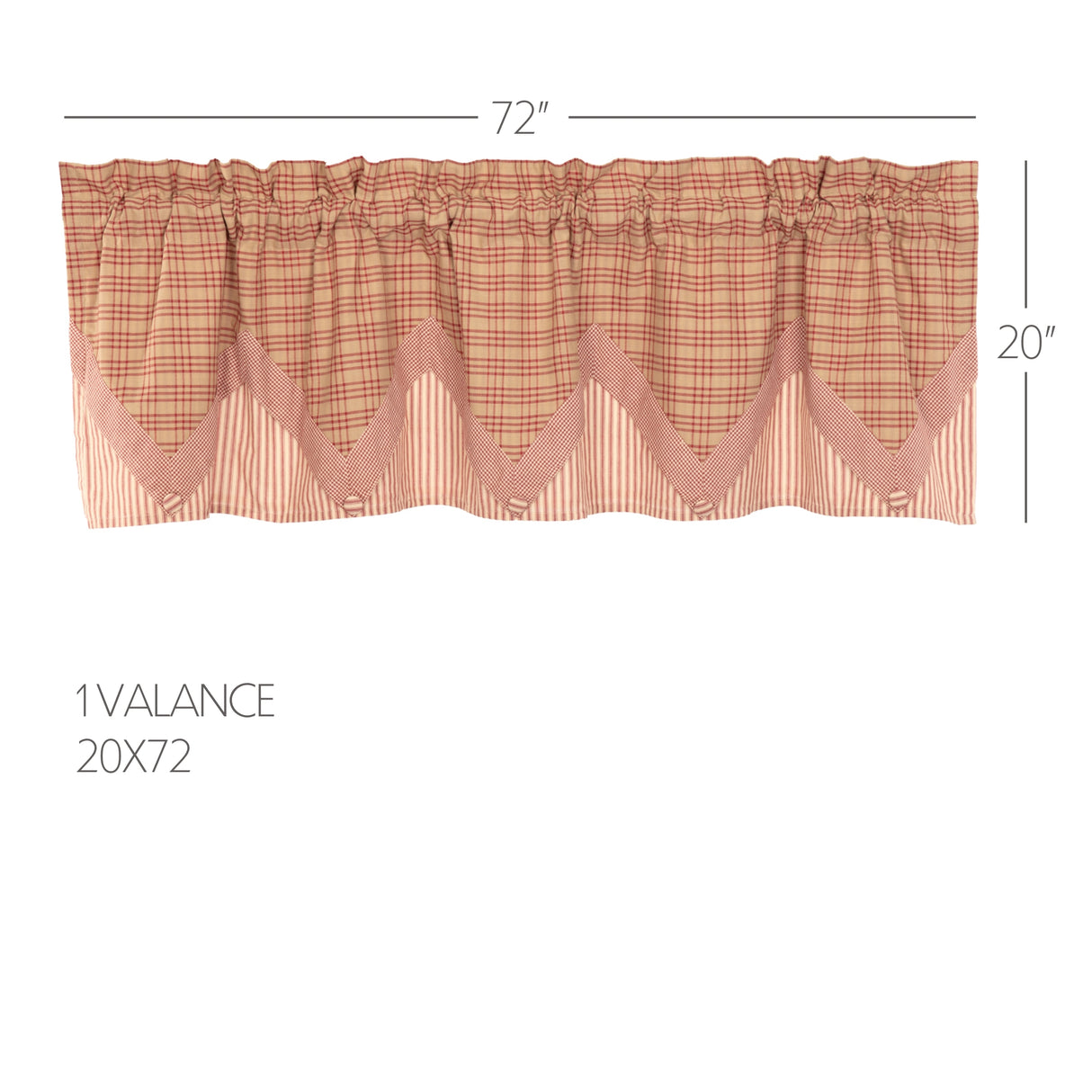 51966-Sawyer-Mill-Red-Valance-Layered-20x72-image-1