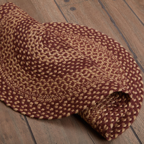 69692-Burgundy-Tan-Jute-Rug-Oval-w-Pad-20x30-image-8