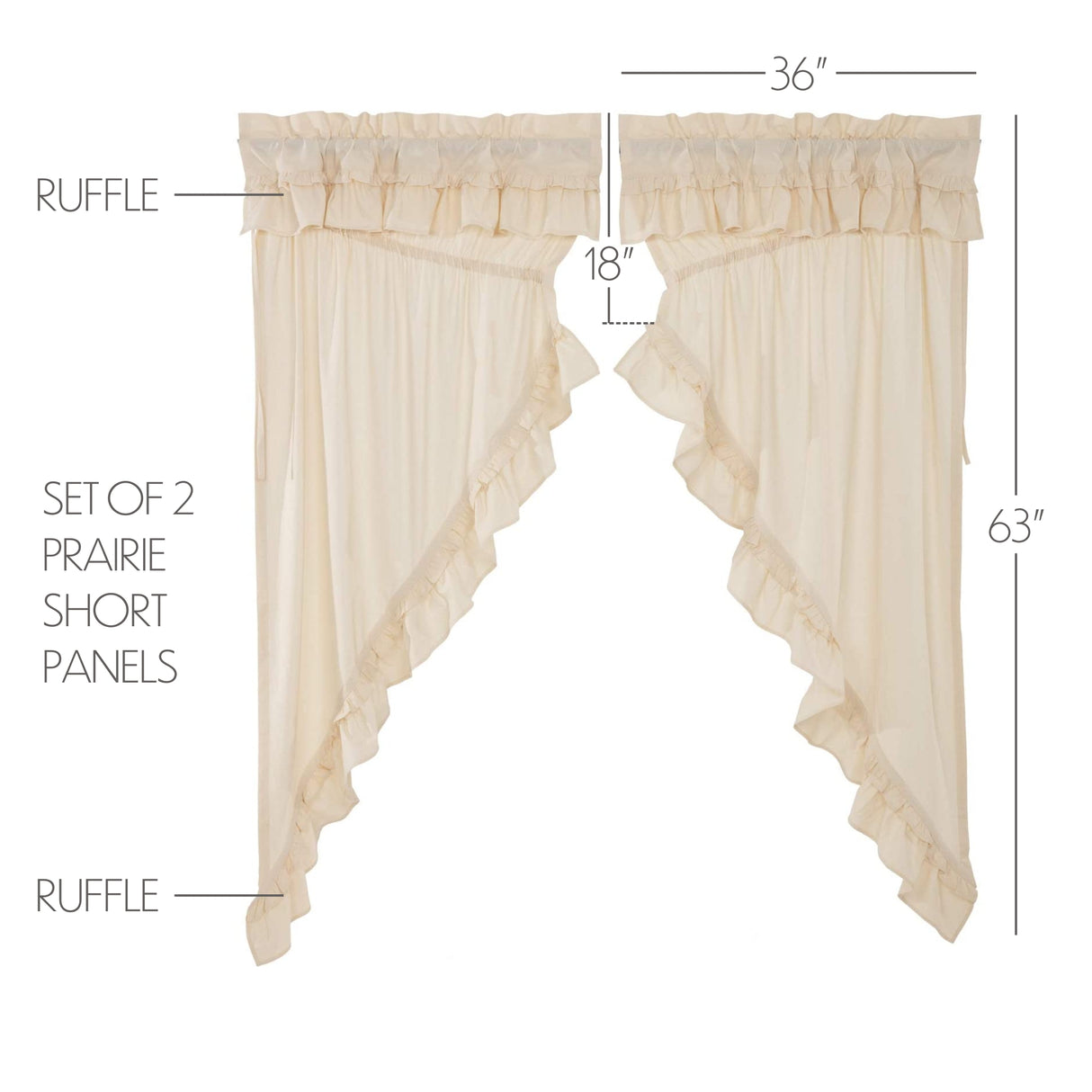 51376-Muslin-Ruffled-Unbleached-Natural-Prairie-Short-Panel-Set-of-2-63x36x18-image-1