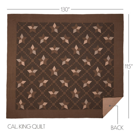 56674-Farmhouse-Star-California-King-Quilt-130Wx115L-image-1