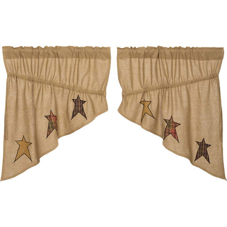 21609-Stratton-Burlap-Applique-Star-Prairie-Swag-Set-of-2-36x36x18-image-6