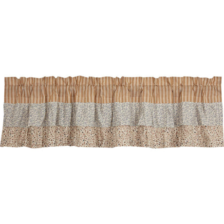 70153-Kaila-Ticking-Gold-Ruffled-Valance-16x72-image-2