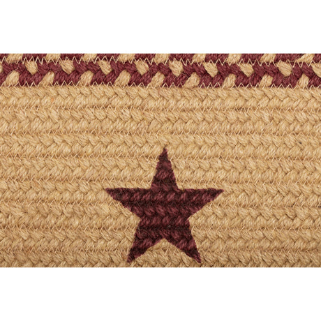 9517-Burgundy-Tan-Jute-Runner-Stencil-Stars-8x24-image-9