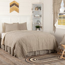 51710-Sawyer-Mill-Charcoal-Ticking-Stripe-King-Quilt-Set-1-Quilt-105Wx95L-w-2-Shams-21x37-image-3