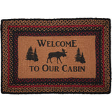69413-Cumberland-Stenciled-Moose-Jute-Rug-Rect-Welcome-to-the-Cabin-w-Pad-20x30-image-1