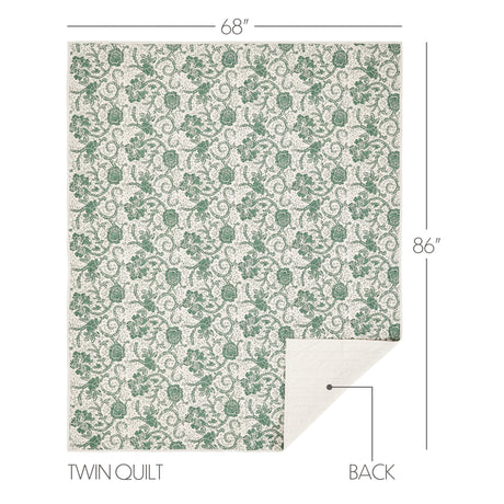 81213-Dorset-Green-Floral-Twin-Quilt-68Wx86L-image-1