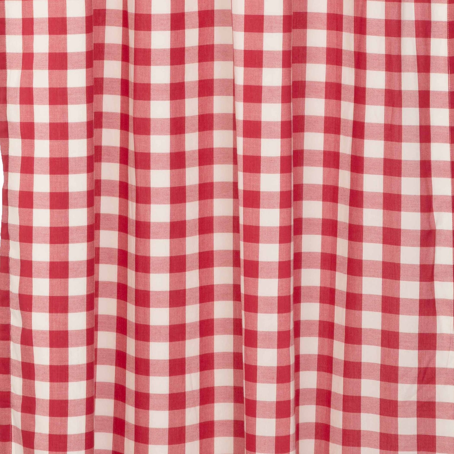 Annie Buffalo Check Farmhouse Ruffled Prairie Panel Window Curtain Set VHC Brands