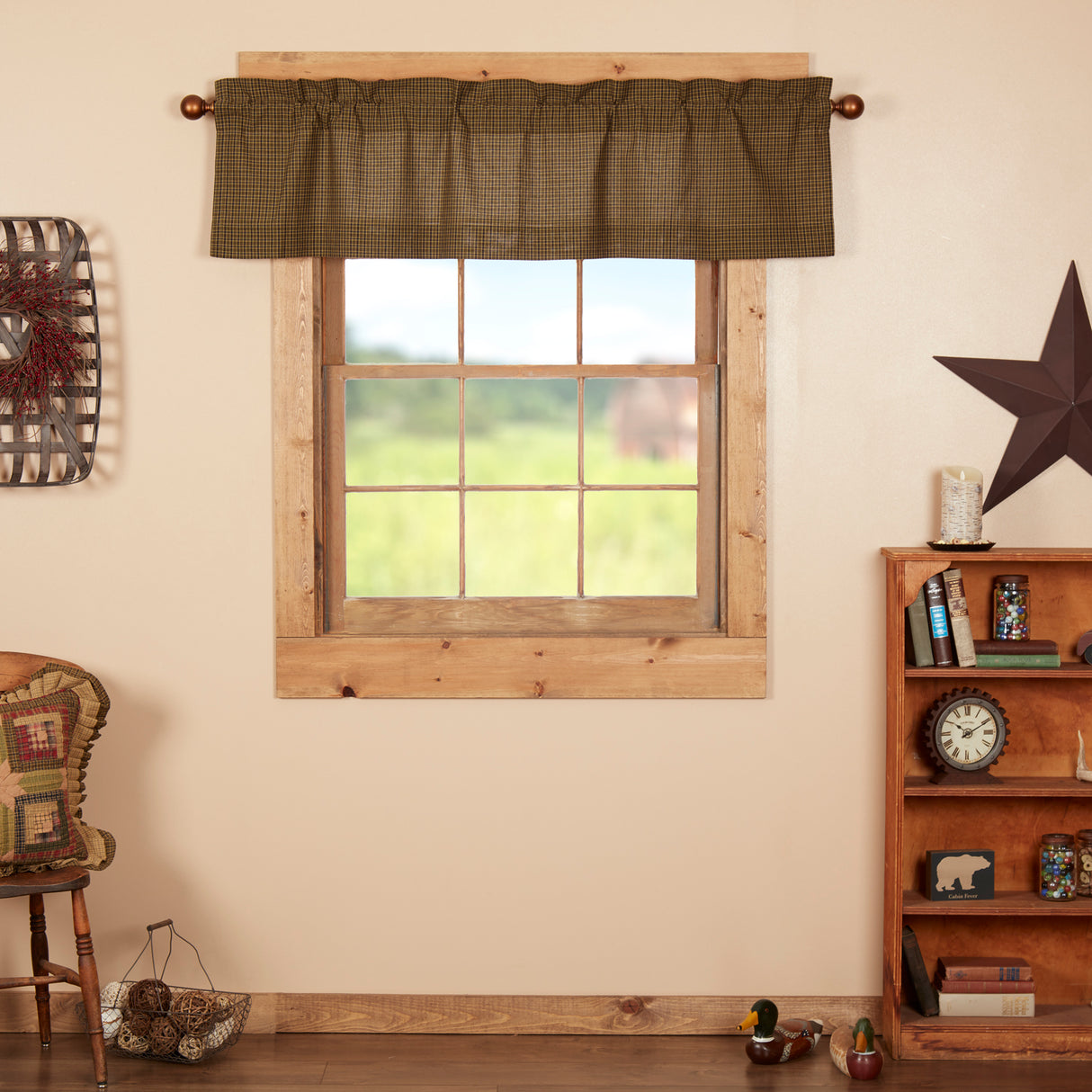 56791-Tea-Cabin-Green-Plaid-Valance-16x60-image-5