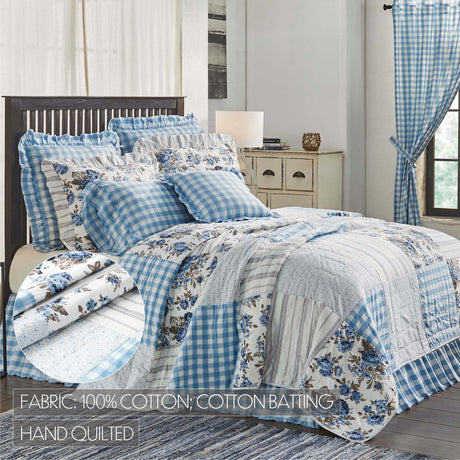 69989-Annie-Blue-Floral-Patch-Luxury-King-Quilt-120Wx105L-image-2