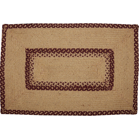 70714-Burgundy-Tan-Jute-Rug-Rect-Welcome-w-Pad-20x30-image-6