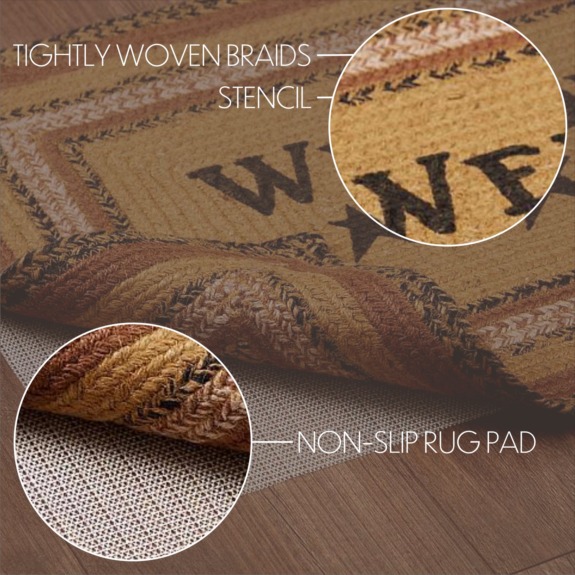 69793-Kettle-Grove-Jute-Rug-Rect-Stencil-Welcome-w-Pad-20x30-image-8