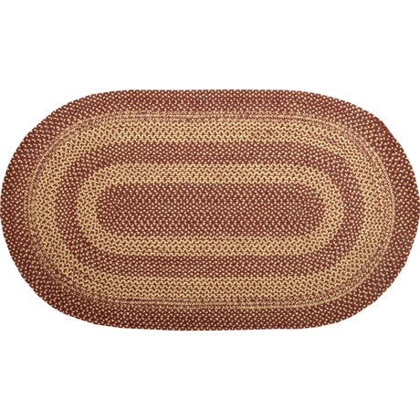 70708-Burgundy-Tan-Jute-Rug-Oval-w-Pad-27x48-image-6