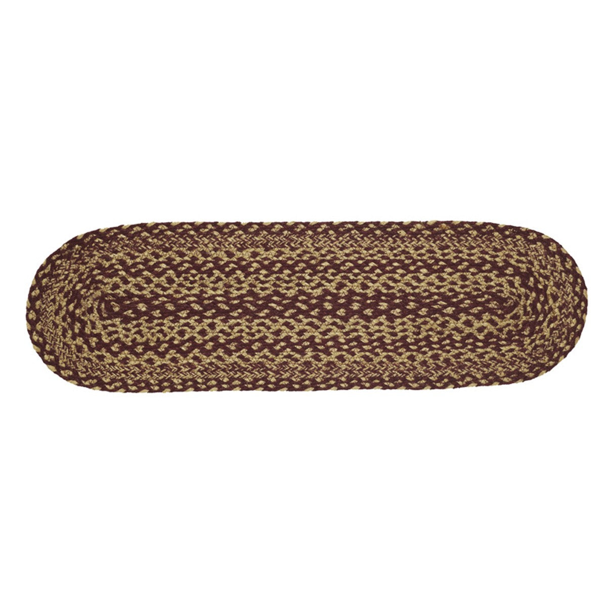 28141-Burgundy-Tan-Jute-Stair-Tread-Oval-Latex-8.5x27-image-5