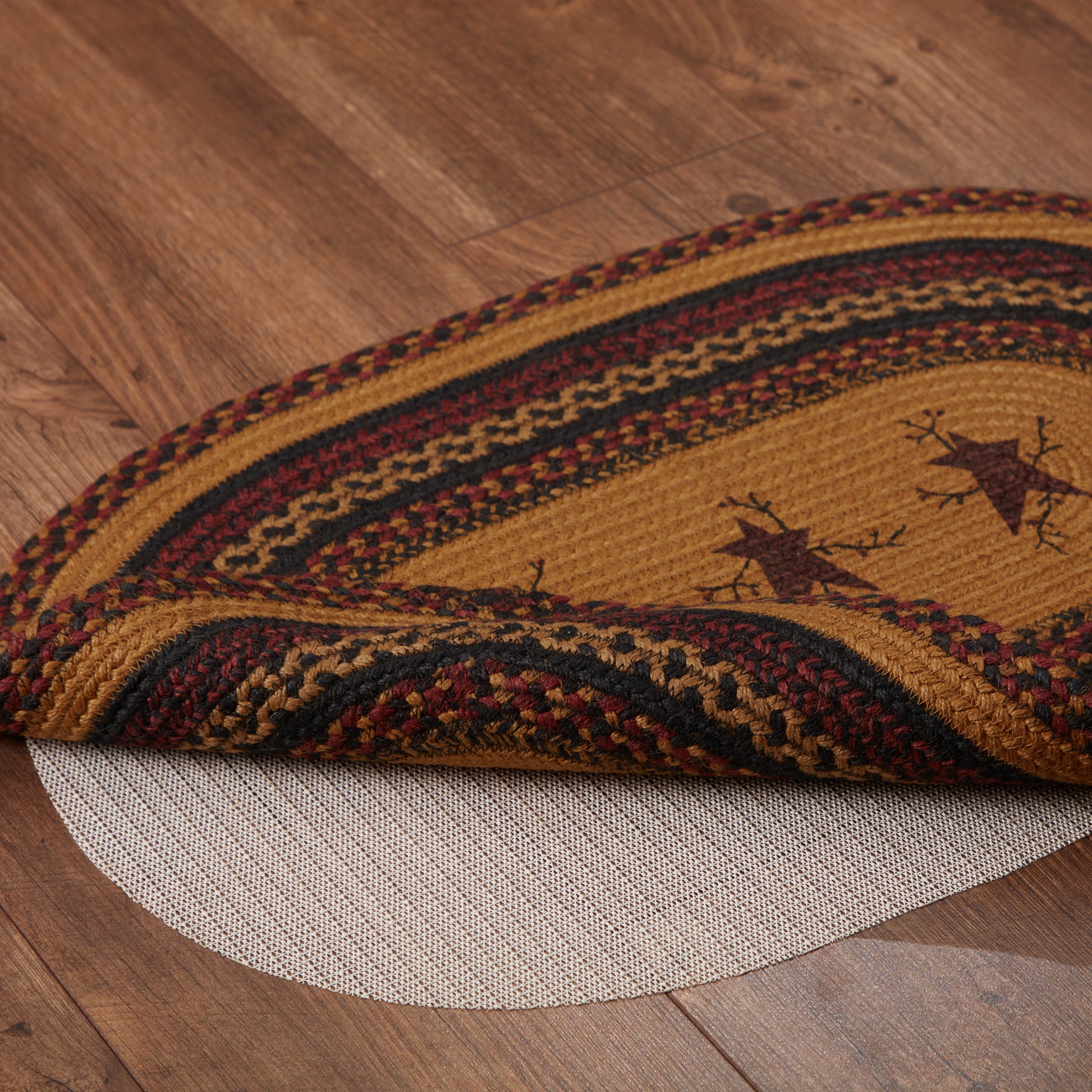 69446-Heritage-Farms-Star-and-Pip-Jute-Rug-Oval-w-Pad-20x30-image-5