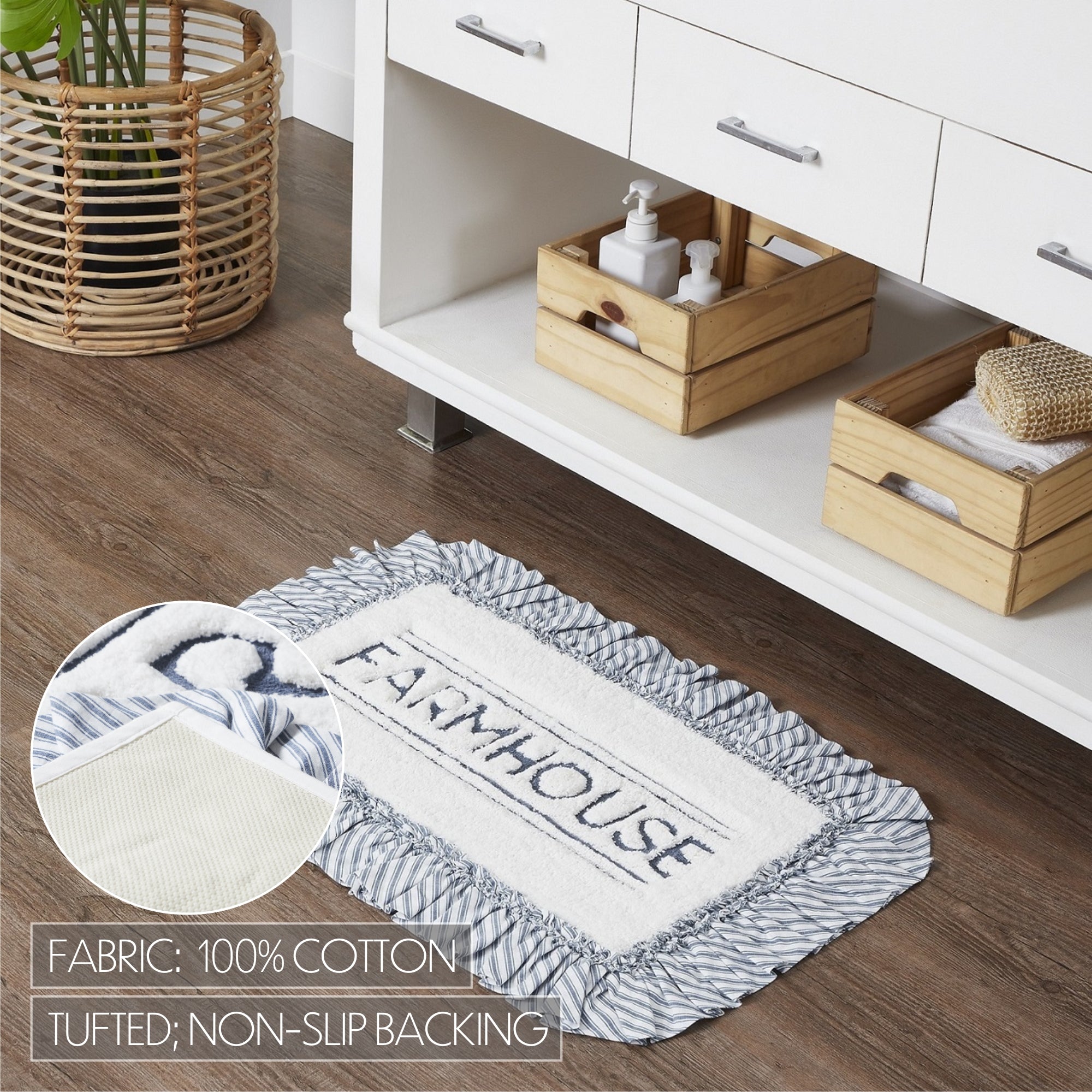 Sawyer Mill Farmhouse Bathmat – VHC Brands Home Decor