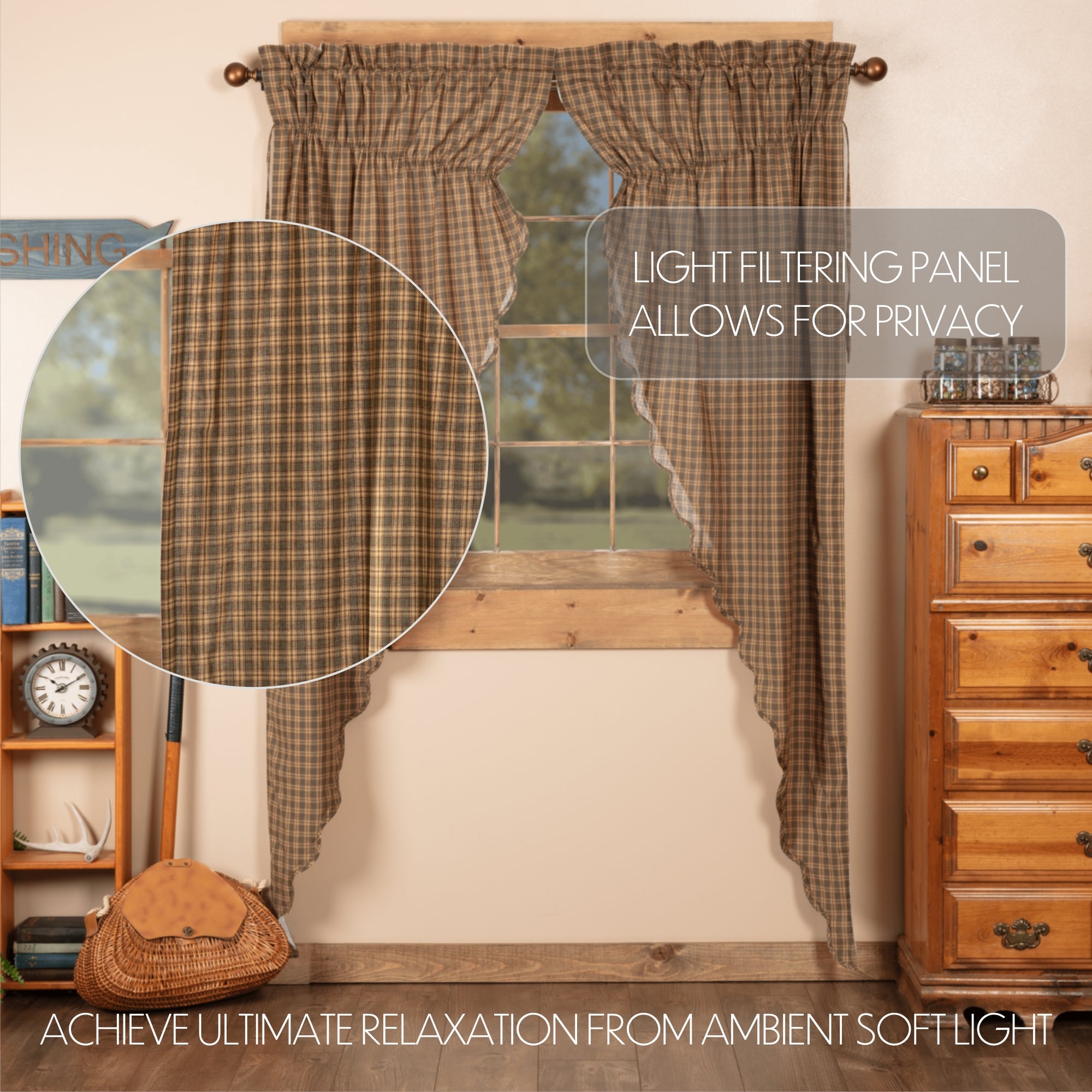 VHC Brands Cedar Ridge Prairie Panel - Thumbnail 3