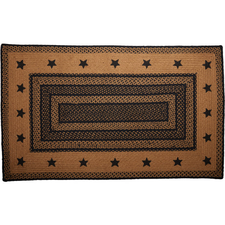 69435-Farmhouse-Jute-Rug-Rect-Stencil-Stars-Border-w-Pad-36x60-image-6